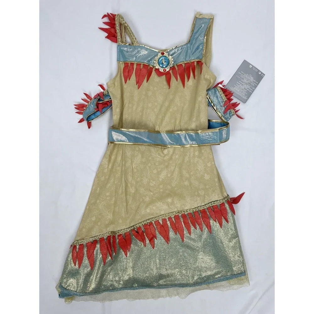 NWT Disney Store Girls Pocahontas‎ Costume Dress Up 7/8 - Picture 2 of 5